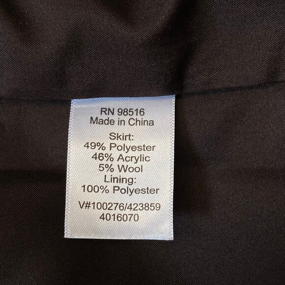 Coldwater Creek Tweed Pencil Skirt Womens Size 10 Multicolor Lined Wool Blend - Picture 10 of 14